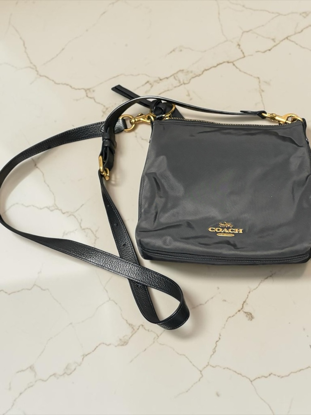 Coach Trio: Pink Floral, Black Nylon & Signature Canvas Crossbody Bags - Picture 2 of 7